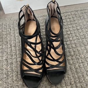 Banana Republic strapy black heels size 8.5